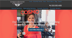 Desktop Screenshot of cosmeticdentistryofnewmexico.com
